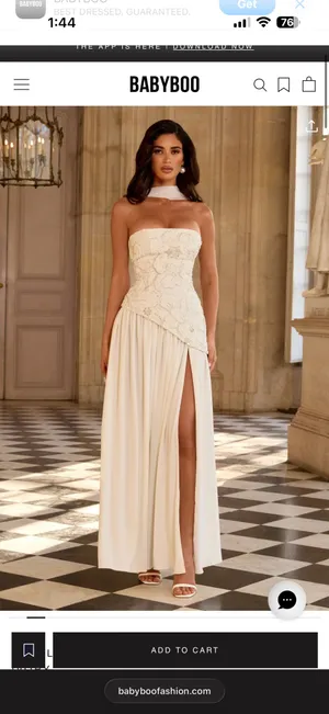 White Baby Boo Dress Strapless thumbnail 2