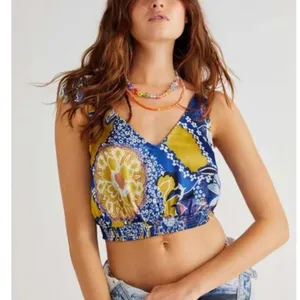 NWOT Free People Weekend in Montauk Cropped Top Medium thumbnail 2