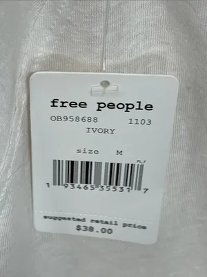 Free People White Carly O-Ring tank top thumbnail 4