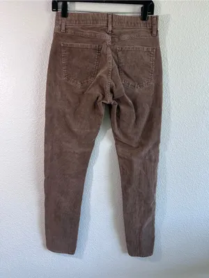 Uniqlo Women's Ezy Corduroy Low Rise Skinny Tapered Pants thumbnail 4