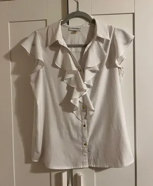 ruffle business casual top thumbnail 1