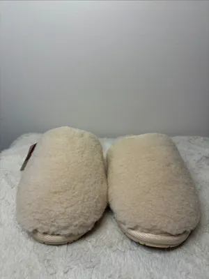 Secret Treasures NWT Fluffy Scuff Slippers Wool Blend Moisture Wicking SZ 8 thumbnail 3