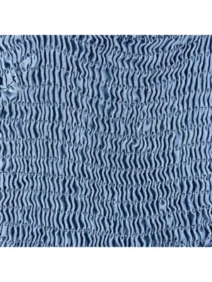 Blue Smocked Large Denim Romper thumbnail 5