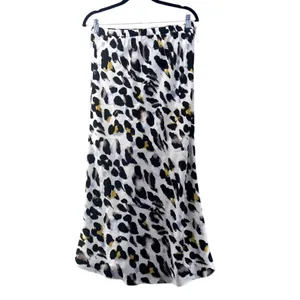 White Leopard‎ Midi Skirt Large Black thumbnail 2