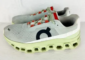 On Running Womens Cloudmonster Running Sneakers Size 8.5 Glacier Grey Meadow thumbnail 1