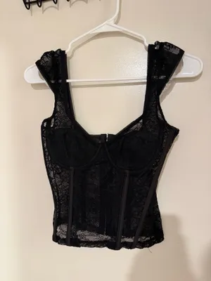 Edikted Black Corset Top thumbnail 3