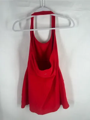 Beyond Yoga Spacedye Prep Halter Dress Candy Apple Red XL Built-In Bodysuit thumbnail 10