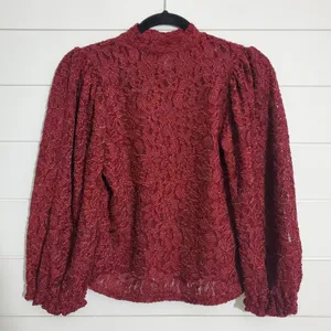 Free People Sweet Talker Lace Blouse‎ Size S thumbnail 2
