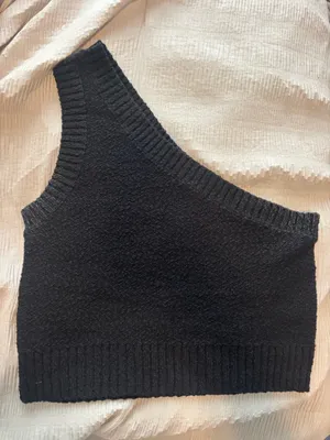 Madewell One-Shoulder Knit Textural Sweater Tank Top thumbnail 1
