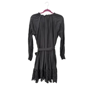 RAILS Saylor Eyelet Belted Mini Dress Black Medium thumbnail 3