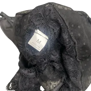 2 Piece Lingerie Slip and Underwear Set in Black, Size M​ thumbnail 3