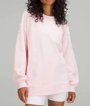 Lululemon Perfectly Oversized Crew Crewneck Sweatshirt Strawberry Milkshake S thumbnail 1