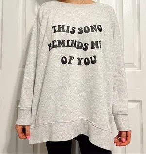 Old Navy This Song Reminds Me Of You Crewneck thumbnail 1