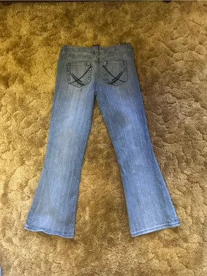 Vanity Y2K Low Rise Bootcut Jeans Light Wash Stretch Denim Flare Jeans thumbnail 9