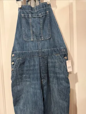 GAP Women's Denim Overall Jumpsuit in Medium Blue NWT thumbnail 4