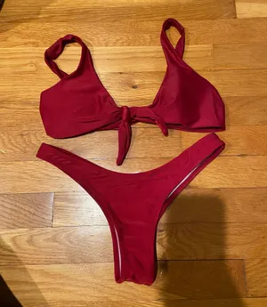 Boutique Bathing Suit Set Red thumbnail 1