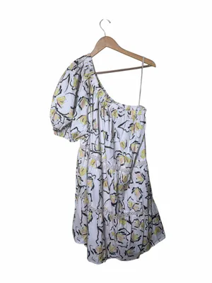 New Velvet by Graham & Spencer One-Shoulder Floral Mini Dress Size XL thumbnail 4