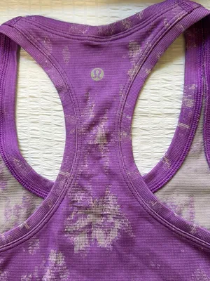 Lululemon Swiftly Tech Racerback Tank Top - Purple Tie Dye / Floral thumbnail 6