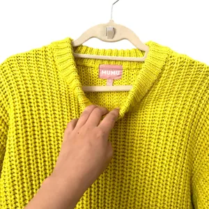 SHOW ME YOUR MUMU Bailey‎ Chunky Sweater Lime Sz Small thumbnail 5