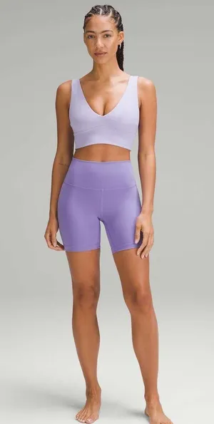 Lululemon Align V-Neck Bra Lilac Smoke thumbnail 1