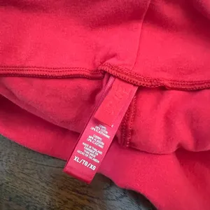 SKIMS Cotton Jersey Fold Over Pants Red XL High Rise Lounge thumbnail 2