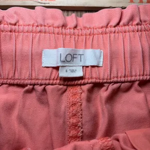 Loft Coral‎ Pink Paperbag Waist Drawstring Shorts Womens Small Resort Casual thumbnail 4