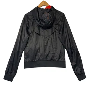 Helly Hansen Embla Womens Black Hooded‎ Windbreaker Jacket Red Lining Size M thumbnail 9