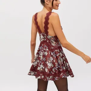 Urban Outfitters Tiffany Satin & Lace Mini Dress thumbnail 2