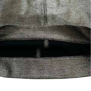 Diane Von Furstenberg Skirt Katinko Silver Metallic A-Line Skirt Size 10 thumbnail 8