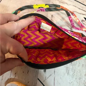 Vera Bradley Small Bag Frannie Ziggy Zinnia 10X5X3" thumbnail 4