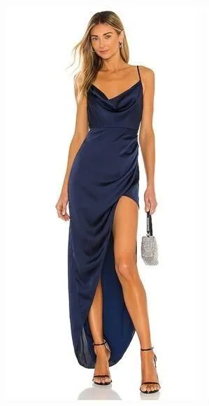 NBD Shelby Gown in Navy Small thumbnail 1