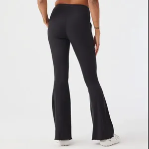 SuperForm Rib Flare Pant Black thumbnail 3