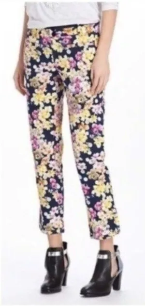 Anthropologie Floral Pants‎ thumbnail 1