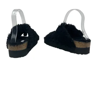 Birkenstock Papillio Arizona Big Buckle Shearling Sandals Teddy Black Size 36‎ thumbnail 10