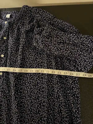 Old Navy Oversized Ditsy Floral Corduroy Top XXL thumbnail 4