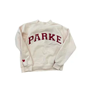 PARKE Womens Valentine's Varsity Mockneck Peony & Crimson size Small/Medium New thumbnail 4