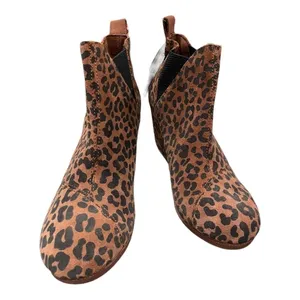 Toms Kelsey Cheetah Print Suede Pull On Chelsea Boots 9‎ Animal thumbnail 7