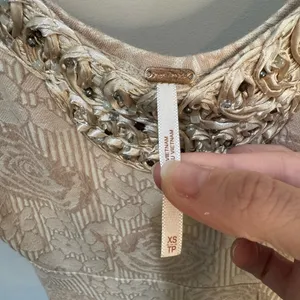 Free People Cream Beaded Floral‎ Dress Sz XS thumbnail 5