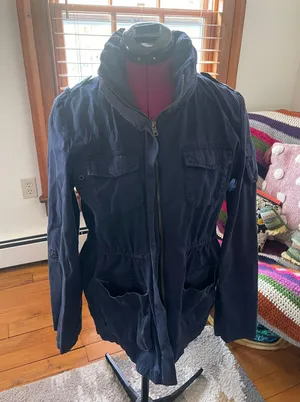 H&M Lightweight navy blue jacket thumbnail 1