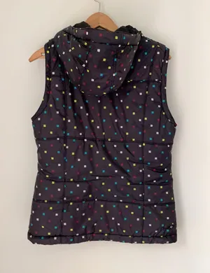 Burton Sly Puff Vest Black Polka Dot Size Medium thumbnail 3