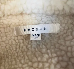PacSun Pink Corduroy Sherpa Lined Trucker Jacket Faux Fur Oversized XS S thumbnail 7