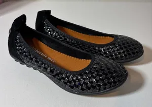 Bernie Mev Size 6 (EU 37) Catwalk Glam Mix Slip On Woven Memory Foam Flats thumbnail 1