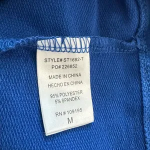 Blue Lace-Up Open Front Crop Top - Size L thumbnail 4