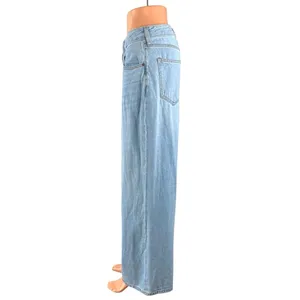 Abercrombie & Fitch Light Blue High Rise Palazzo Wide Leg Denim Jeans Pants 27 thumbnail 2