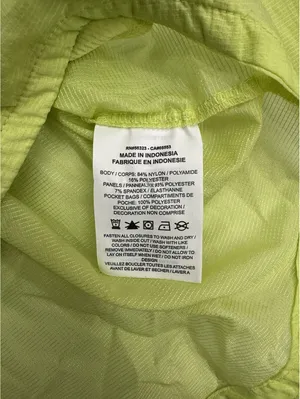 Nike Air Women’s L Volt Neon Yellow Running Jacket Windbreaker Lightweight thumbnail 10