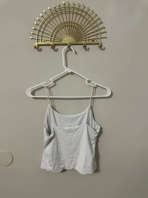 Pink Rose Women's White Spaghetti Strap Seamless Cami Top thumbnail 2