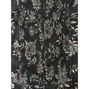 J.Crew Veranda Dress Size 12 Black Floral Midi Sleeveless Ruched Waist Boho thumbnail 11