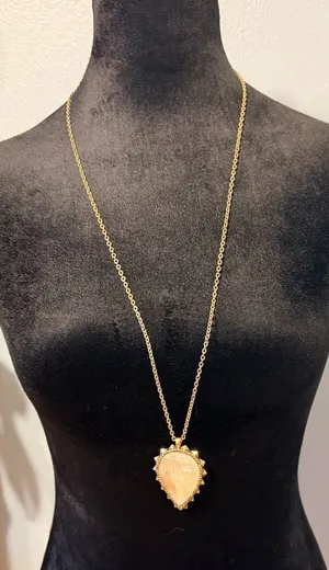 Lucky Brand Gold-Tone Teardrop Pendant Necklace thumbnail 1