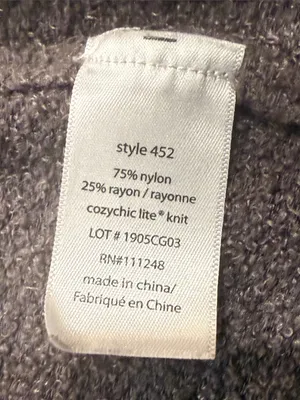 Barefoot Dreams cozy chic lite open cardigan sweater size medium. thumbnail 4