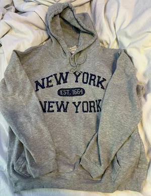 New York Hoodie Gray Size L thumbnail 1